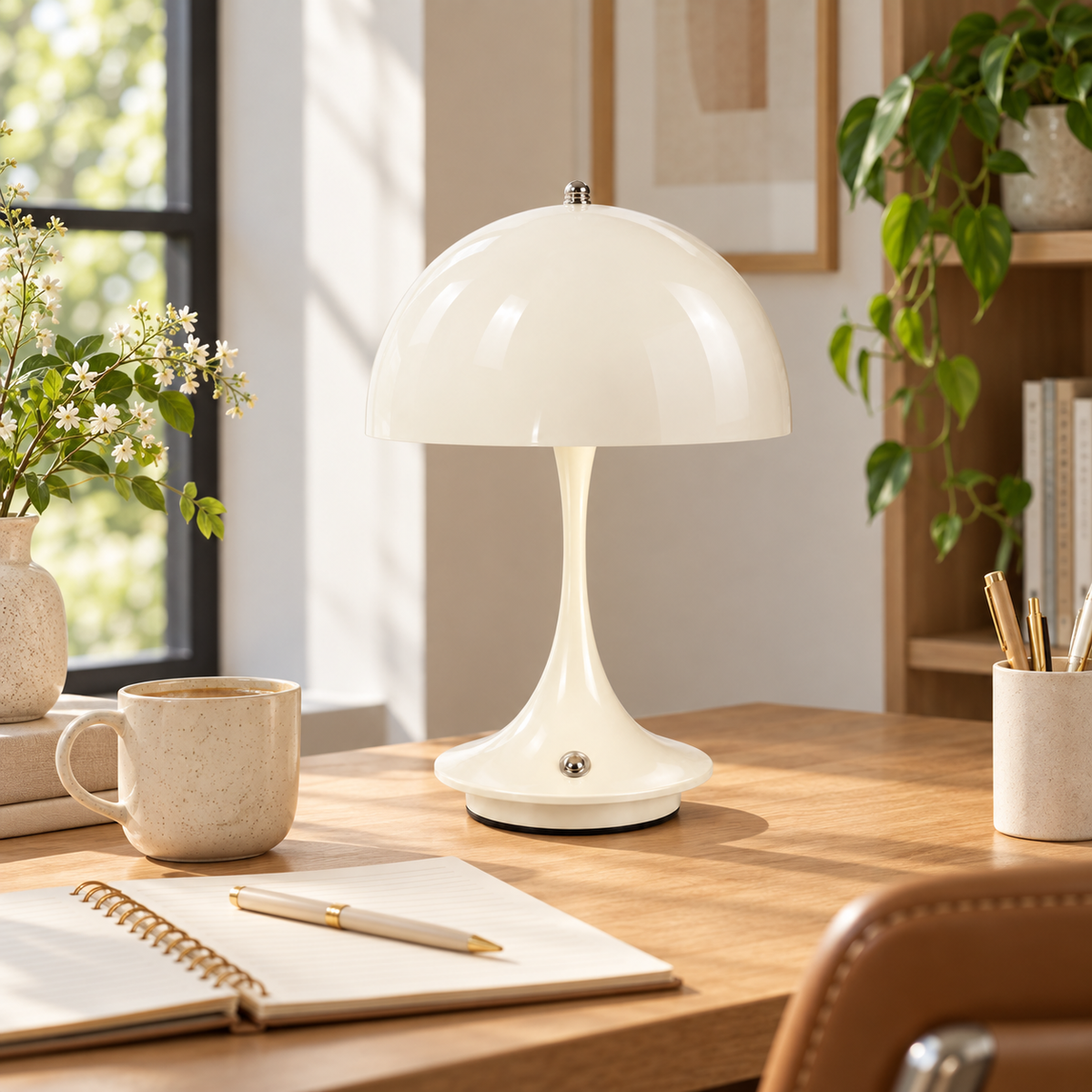🍄 Mushroom Lamp | Metal | Bedroom | Decor Lovers | Dome Glow