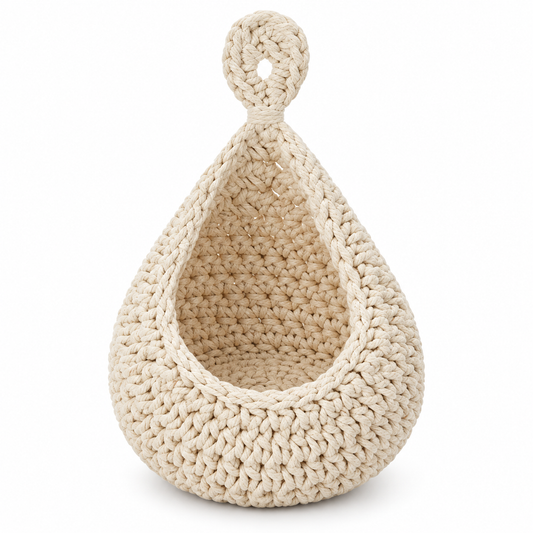 🍊 Hanging Basket | Cotton Rope | Home | Homeowners | Woven Texture