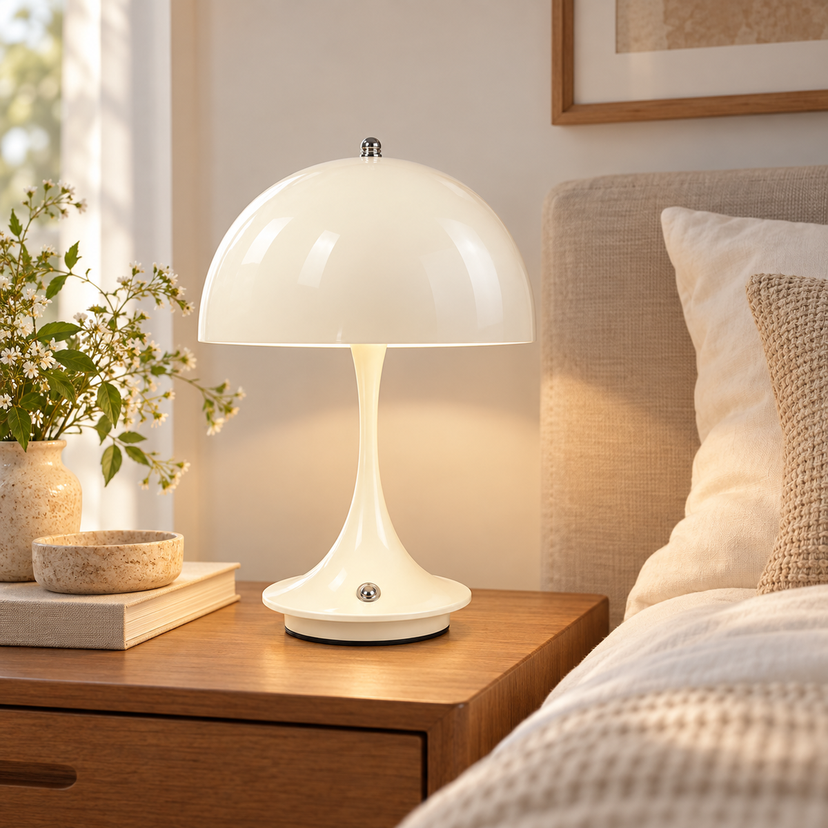 🍄 Mushroom Lamp | Metal | Bedroom | Decor Lovers | Dome Glow