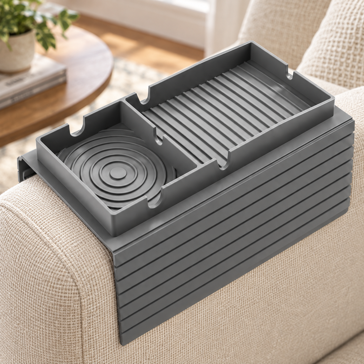🛋️ Sofa Tray | Silicone | Living Room | Homeowners | Organized Convenience