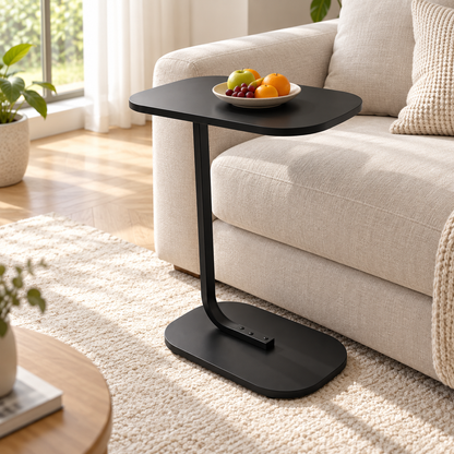 🛋️ Side Table | Metal | Living Room | Homeowners | C-Shaped Convenience