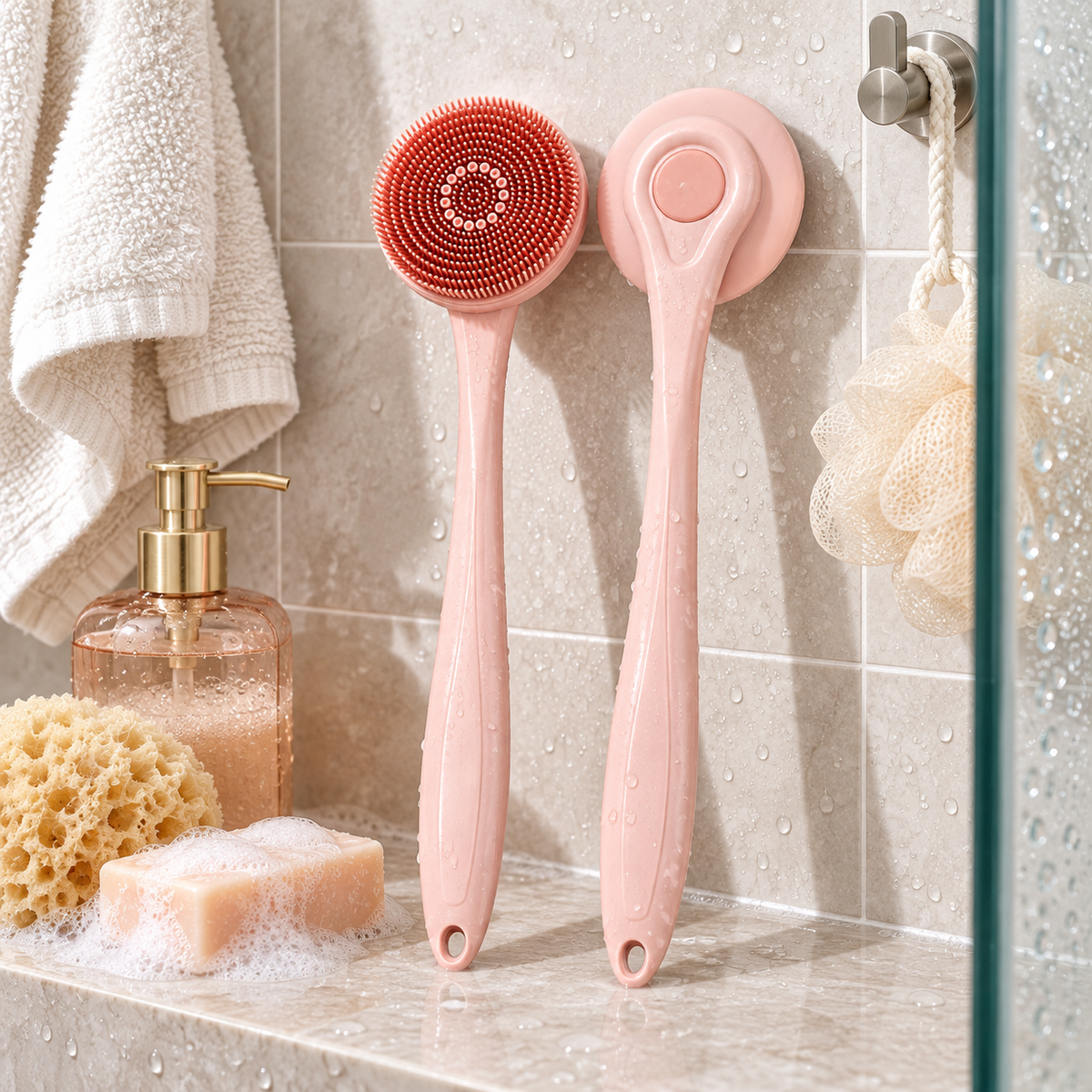 🛁 Bath Brush | Silicone | Shower | Self-Care Lovers | Gentle Exfoliation