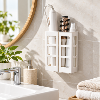 🪞 Bedroom Organizer | Plastic | Vanity | Homeowners | Slim Wall-Mounted Storage