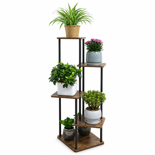 🌸 Plant Stand | Metal Wood | Balcony | Gardeners | Tiered Display