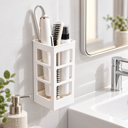 🪞 Bedroom Organizer | Plastic | Vanity | Homeowners | Slim Wall-Mounted Storage