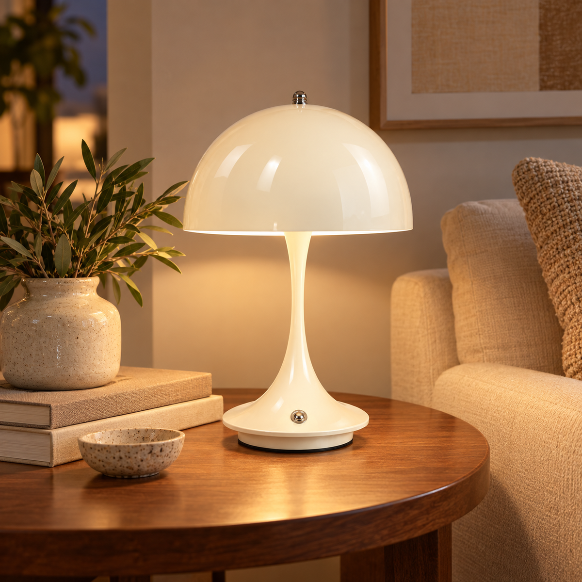 🍄 Mushroom Lamp | Metal | Bedroom | Decor Lovers | Dome Glow