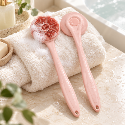 🛁 Bath Brush | Silicone | Shower | Self-Care Lovers | Gentle Exfoliation