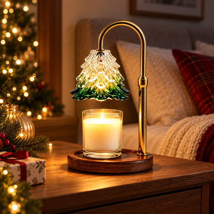 🎄 Candle Warmer Lamp | Glass | Christmas | Hosts | Tree-Glow Charm