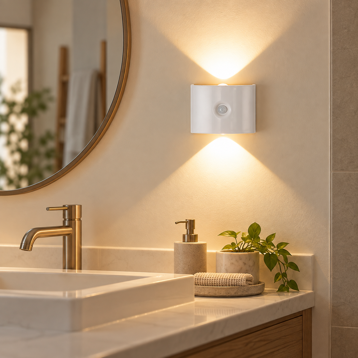 🌙 Wall Light | ABS Plastic | Bedroom | Families | Soft Sensor Glow