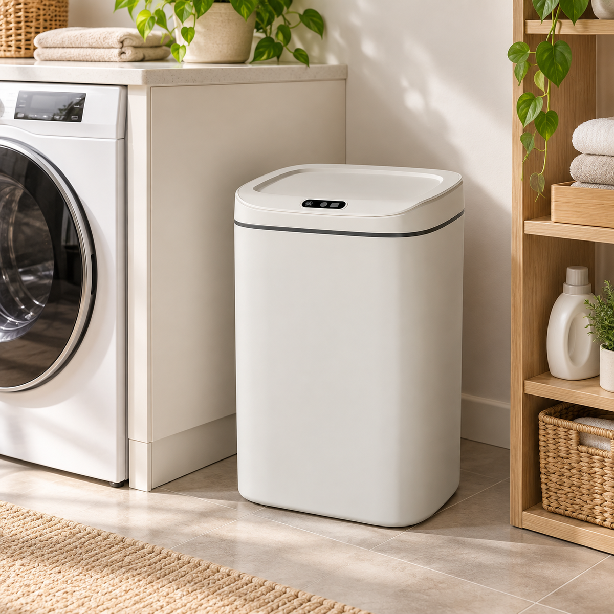 🗑️ Smart Trash Can | ABS Plastic | Home | Families | Touchless Sensor