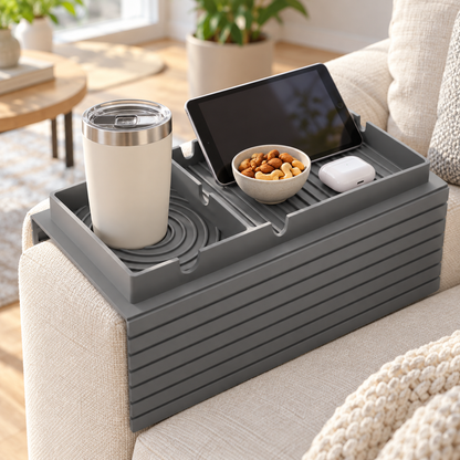 🛋️ Sofa Tray | Silicone | Living Room | Homeowners | Organized Convenience