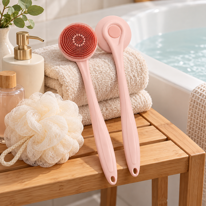 🛁 Bath Brush | Silicone | Shower | Self-Care Lovers | Gentle Exfoliation