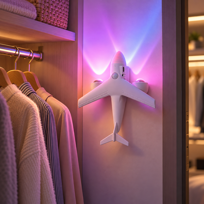 ✈️ Night Light | ABS Plastic | Bedroom | Families | Airplane Glow