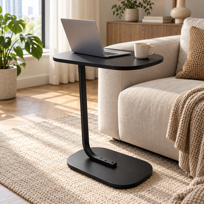 🛋️ Side Table | Metal | Living Room | Homeowners | C-Shaped Convenience