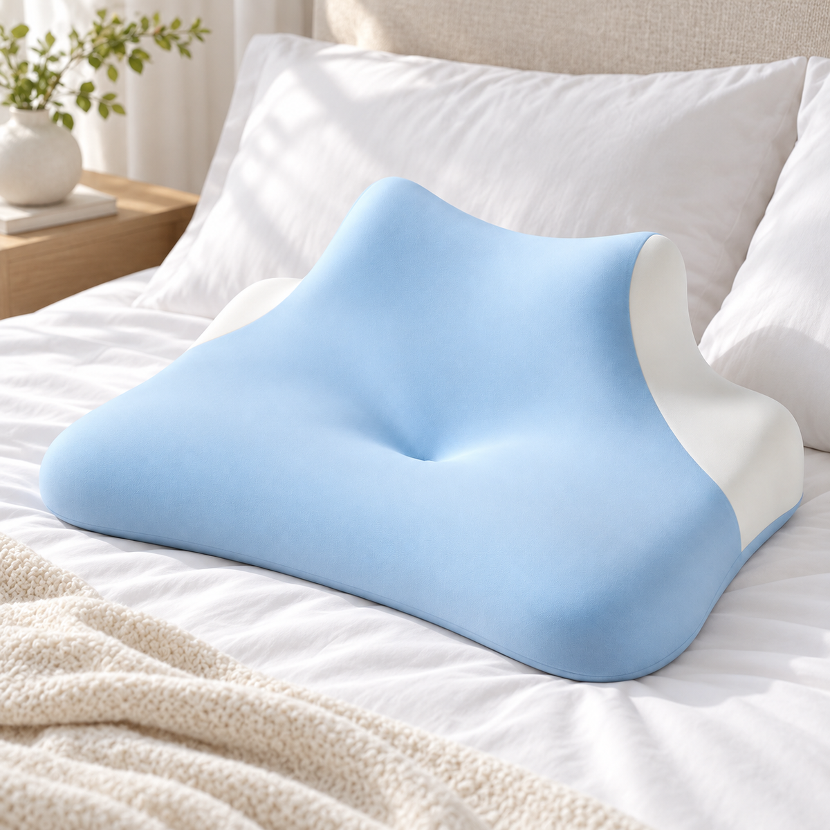 🛏️ Prone Pillow | Memory Foam | Bedroom | Sleepers | Contoured Comfort