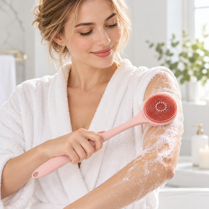 🛁 Bath Brush | Silicone | Shower | Self-Care Lovers | Gentle Exfoliation