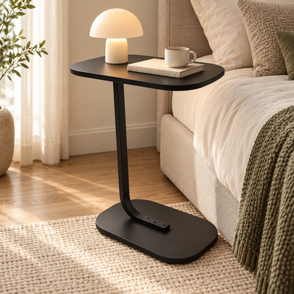 🛋️ Side Table | Metal | Living Room | Homeowners | C-Shaped Convenience